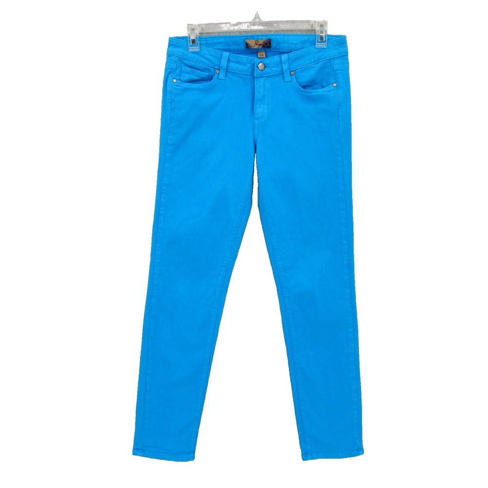 PAIGE Skinny Jeans size 28 Parasol Blue Wash stretchโ cotton Ankle Low Rise